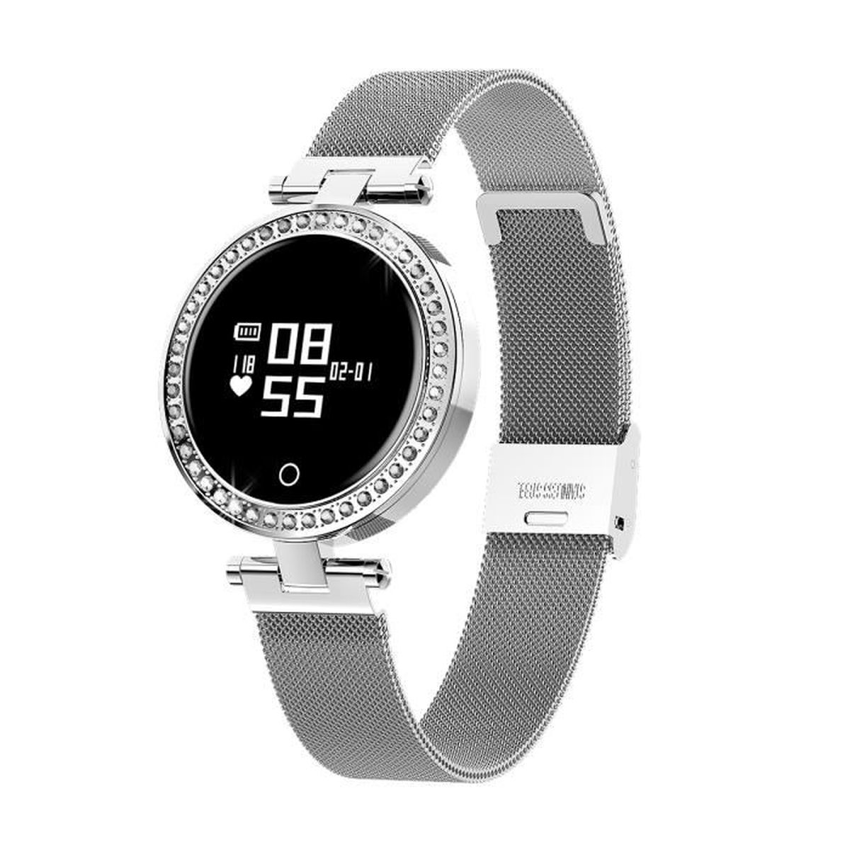 Montre Connectée Femme, IP68 Étanche Bluetooth Bracelet Intelligent