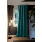 Rideau occultant isolant phonique + polaire - INTEX DECO - Inuit Bleu canard - 140 x 260 cm