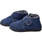 Charentaise Femme Montante Fourrée avec Scratch - OZABI - K88R12 - Bleu Marine - Confortable et Résistante