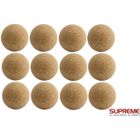 Lot de 12 balles de Baby Foot en Liège - SUPREME - Diamètre 35mm - Poids 10g