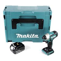 Makita DTD 155 RM1 Visseuse à percussion sans fil 18 V Brushless  + Coffret de transport MAKPAC + 1x Batterie BL1840 4,0 Ah -