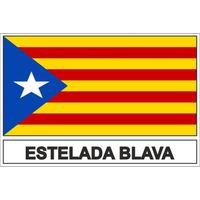 Autocollant sticker drapeau  catalogne catalan independant
