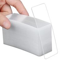 140 Pcs Ruban Adhésif Double Face Multifonctionnel Ruban adhésif extra fort et réutilisable transparent lavable Nano Tape Fixation