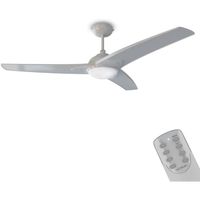 Cecotec Ventilateur de Plafond EnergySilence Aero 560. 60 W, Diamètre de 52” / 132 cm, 3 Pales, 3 Vitesses, Fonction Hiver, Gris
