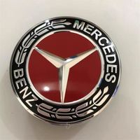 4 hub caps - suitable for Mercedes-Benz car wheels  Épis De Blé Noir Et Rouge De 75mm