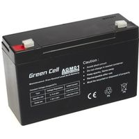 Batterie AGM VRLA Green Cell 6V 12Ah - Marque: GREENCELL - Terminal: F1