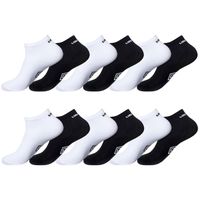 Umbro Chaussette homme, chaussettes basses homme, multi-sport (Lot de 12) - noir, blanc taille 39/42