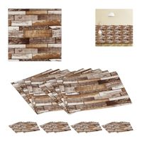 50x Panneaux muraux effet bois vintage - 10037047-0