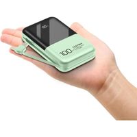 Mini Batterie Externe 10000 mAh avec Câbles Intégrés 22,5 W PD USB-C, Power Bank ChargeurM Rapide, pour iPhone Samsung Huawei -