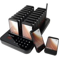 Retekess TD173 Pager Système sans Fil, Système d’Appel, 20 Bipper, 500M Distance Beeper, 7 Mode d’Appel,1-999s Rappel,pour