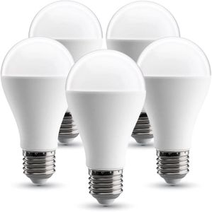 AMPOULE - LED – Ampoule LED – Douille E27 – Lumière blanche chaude 2 700 K - Lot de 5 pièces Warmlicht - 17 Watt (5-er Pack)[m6470]