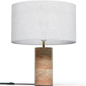LAMPE A POSER Lampe de Table avec Socle en Marbre - Luyer Blanc
