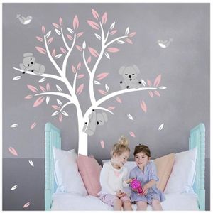 SG-2213 Oriental Bloem arbre Stickers muraux Enfants Stickers