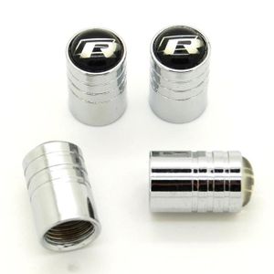 Bouchon de valve Bike It Hexagonal aluminium chromé pour moto