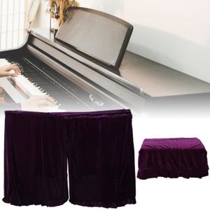 161 cm housse de protection anti-poussière pour Piano droit Durable accessoire en tissu Pleuche bleu Housse de protection pour Piano-202 