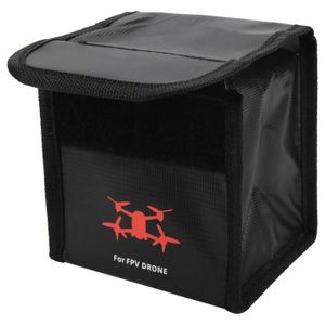 Sac de Protection de Lipot Ignifuge pour Lunettes de Vol DJ Sac de Sécurité Universel pour Batterie Sac de Sécurité pour Batterie Lipo 1 * Batterie Petit 88x61x42 Mm Grand 91x88x45 Mm 