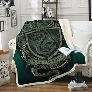 Couverture Polaire Douce Harry Potter Officielle - 100x140 Cm - Plaid Enfant Microfibre Chaud Et Léger Pour Lit, Canapé, Voiture Ou Poussette
