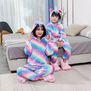 JXUFUFOO Pyjama Adulte Unisex Licorne Animaux Cosplay Déguisement Combinaison de Nuit