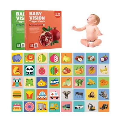 Images à contrastes - Cartes N/B pour bébé - Coucou Hibou