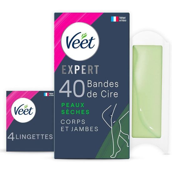 Veet EXPERT 40 Bandes de Cire Froide Corps Jambes Peaux Sèches — free download