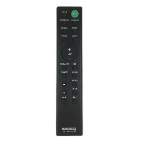 Télécommande De Remplacement Compatible Sony HT-S40R, HT-S20R, HT-S700RF Et Autres Systèmes Home Cinéma (RMT-AH412U)