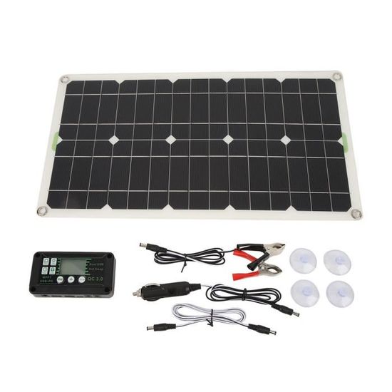 Drfeify Panneau de Batterie Solaire, Panneau de
