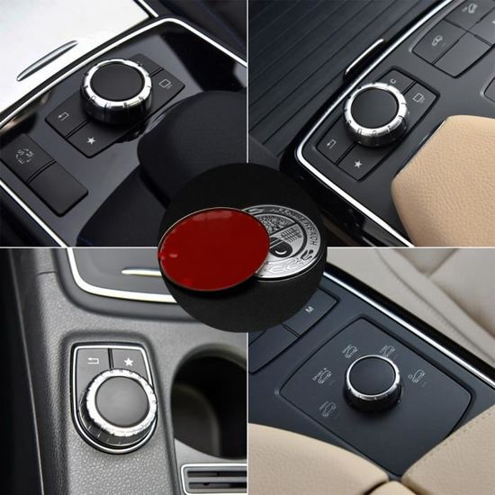 Garniture Couverture Cadre Panneau Volant Voiture pour Mercedes- Benz B E CLA GLA GLK Classe W246 W212 W207 W218 W117 X156 X204 Accessoires Intérieurs ( Color