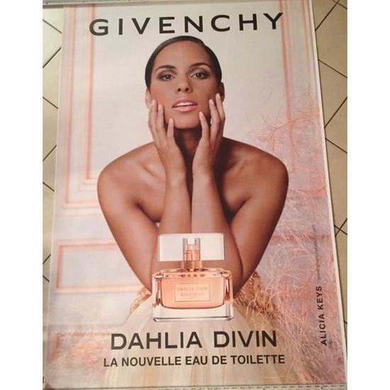 Alicia KEYS Givenchy Dahlia Divin Parfum Abribus 120x175cm AFFICHE POSTER Cdiscount Maison