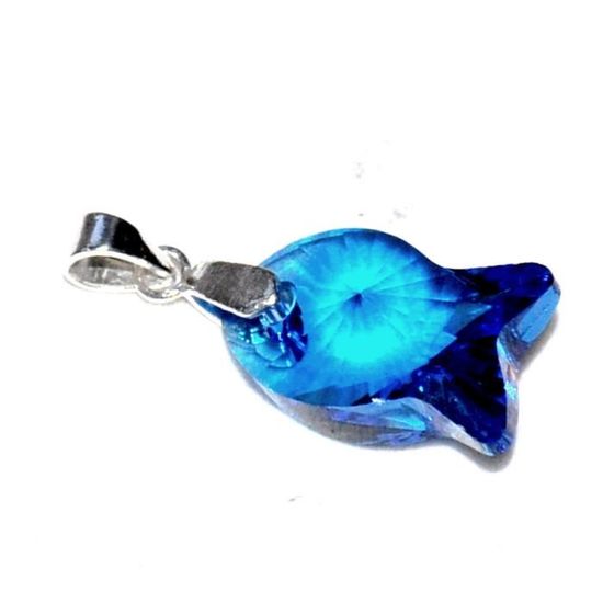 Pendentif En Argent Poinçonné Motif Poisson Carpe Avec écailles Et Bulles - Neuf Sans Emballage