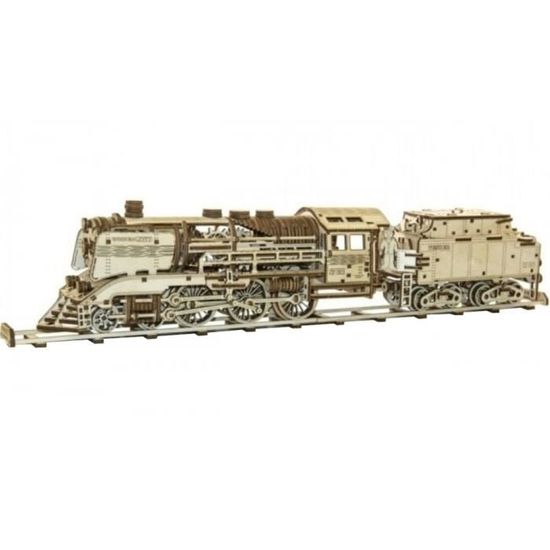 Puzzle 3D train express & wagon à charbon en bois - Wooden City - 501-999 pièces - Mixte
