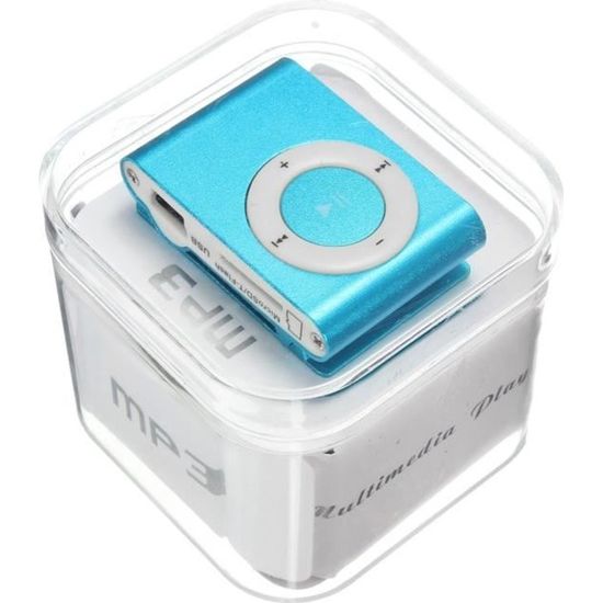 Lecteur baladeur MP3 Multimédia Player - MARQUE - Bleu - 8 Go - Boutons tactiles