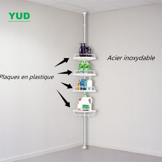 Etagère d'angle de douche à fixer RILEY Chromé MSV