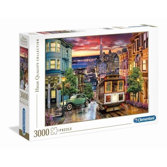 Puzzle - Clementoni - San Francisco - 3000 pièces - Multicolore - 119 x 85 cm