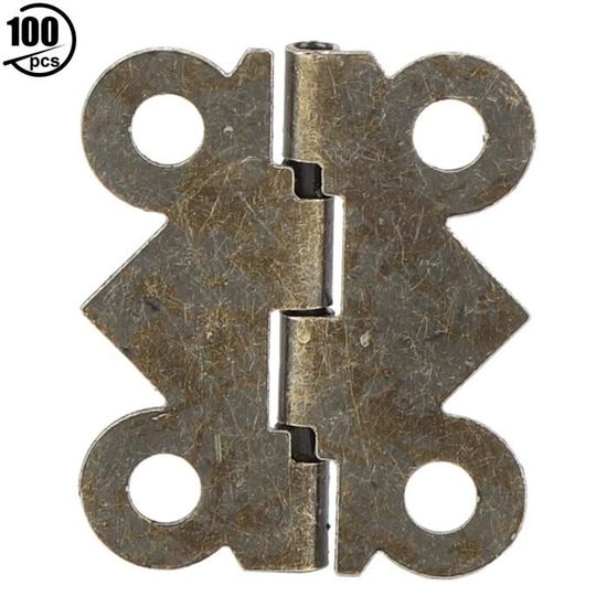 Lot De 6 Charnières Doubles à Effet Pliant Style Rétro Ton Bronze - Uxcell - Neuf