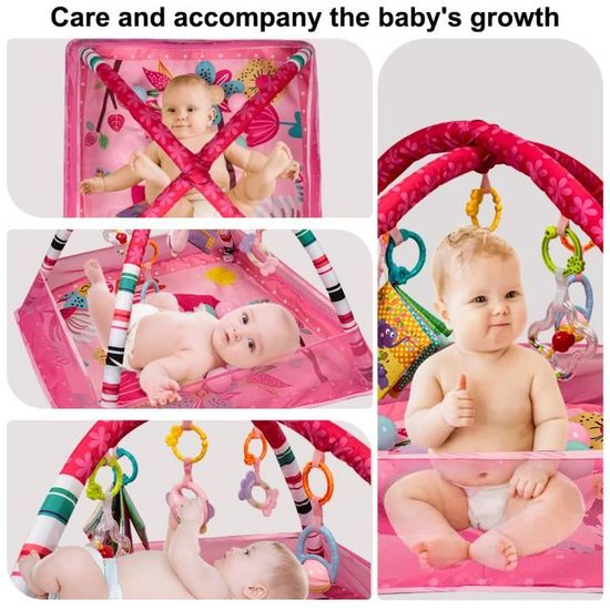 Trotteur Bébé Homewell – Avec Assiette, Musique, Pare-soleil – 5 Hauteurs Réglables, 6 Roues Antidérapantes – Pour Enfants Dès 6 Mois