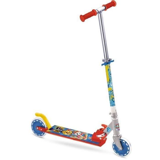 SMOBY - PAT'PATROUILLE Patinette 2 roues Pliable - Strucure métale - Guidon réglable