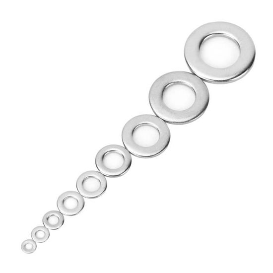 2 Rondelles Plates Inox 304 - M12 - Diam. Int. 13mm / Diam. Ext. 40mm / Ép. 3mm - Uxcell