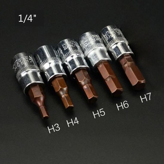 QWORK 10 Pièces Douilles Embouts Étoile T25 à T80 - Entraînement 1/2" Acier Chrome Vanadium