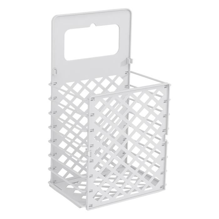 Petit Panier à Linge Pliable Sac à Linge Panier de Rangement 30x21x52cm avec Poignée pour Vêtements Sales à Buanderie Salle de Bain