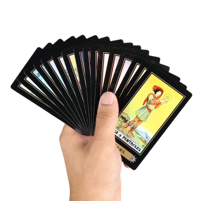 1 jeu de cartes de jeu de tarot rétro carte de tarot 78 chevalier de carte -TAM