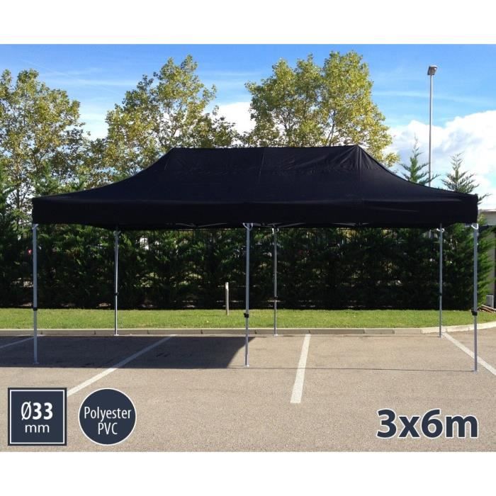 TENTE BARNUM PLIANT 3X6 NOIR SEMI-PRO POLYESTER
