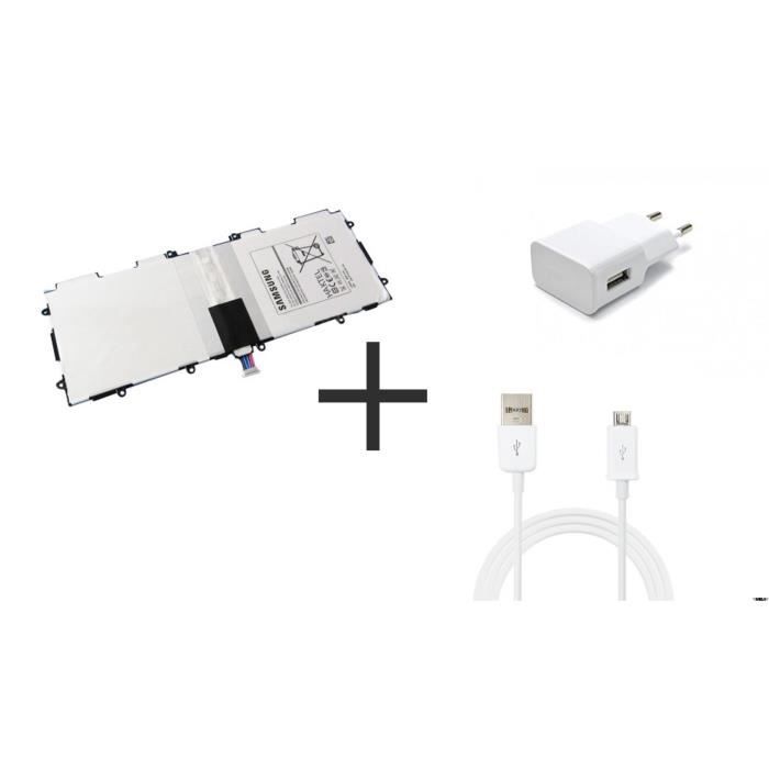 ORIGINAL SAMSUNG T4500E Batterie GALAXY TAB 3 10.1 P5200 P5210 P5213 6800mAh, SET 1