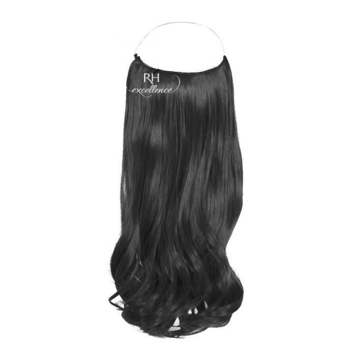 Extension cheveux à enfiler Easy Fit - Noir N°1 - Fibre professionnelle