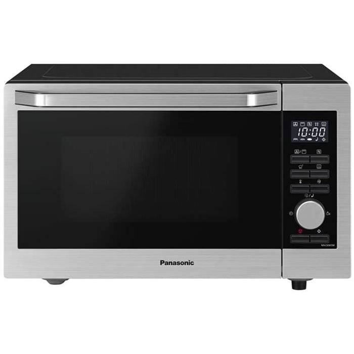 Panasonic NN-C69KSMEPG Four à micro-ondes combiné ventilé 1000 W sur 5 niveaux, 30 l, grill 1000 W Quartz sur 2