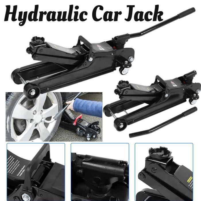 Cric hydraulique 2.5 tonnes voiture véhicule levée - Outil de levage de cric de chariot de voiture hydraulique robuste HB010
