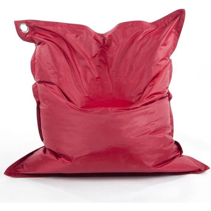 COTTON WOOD Pouf Java XL - 110 x 130 cm - Bordeaux