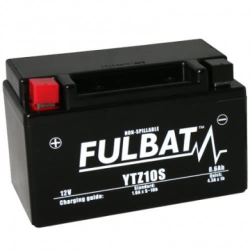 Batterie moto YTZ10S étanche AGM 12V / 8.6Ah