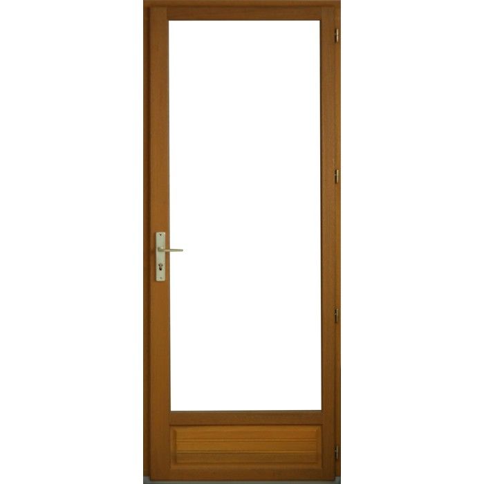 Porte Fenêtre 1 vantail en bois exotique Hauteur 205 X Largeur 80 TIRANT DROITE(cotes tableau)