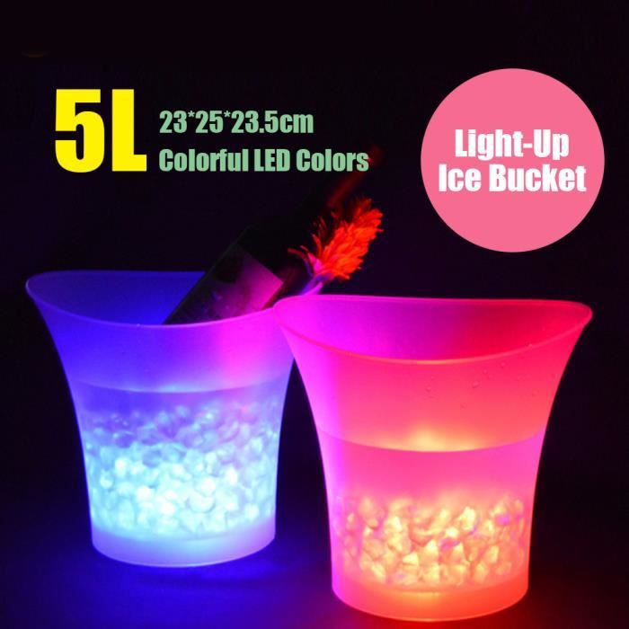 Seau à glace Lumieux de 5L LED