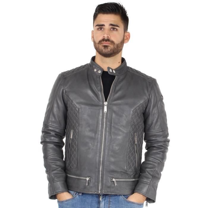 Veste Redskins en cuir Lincoln casting ref_44611 Elephant